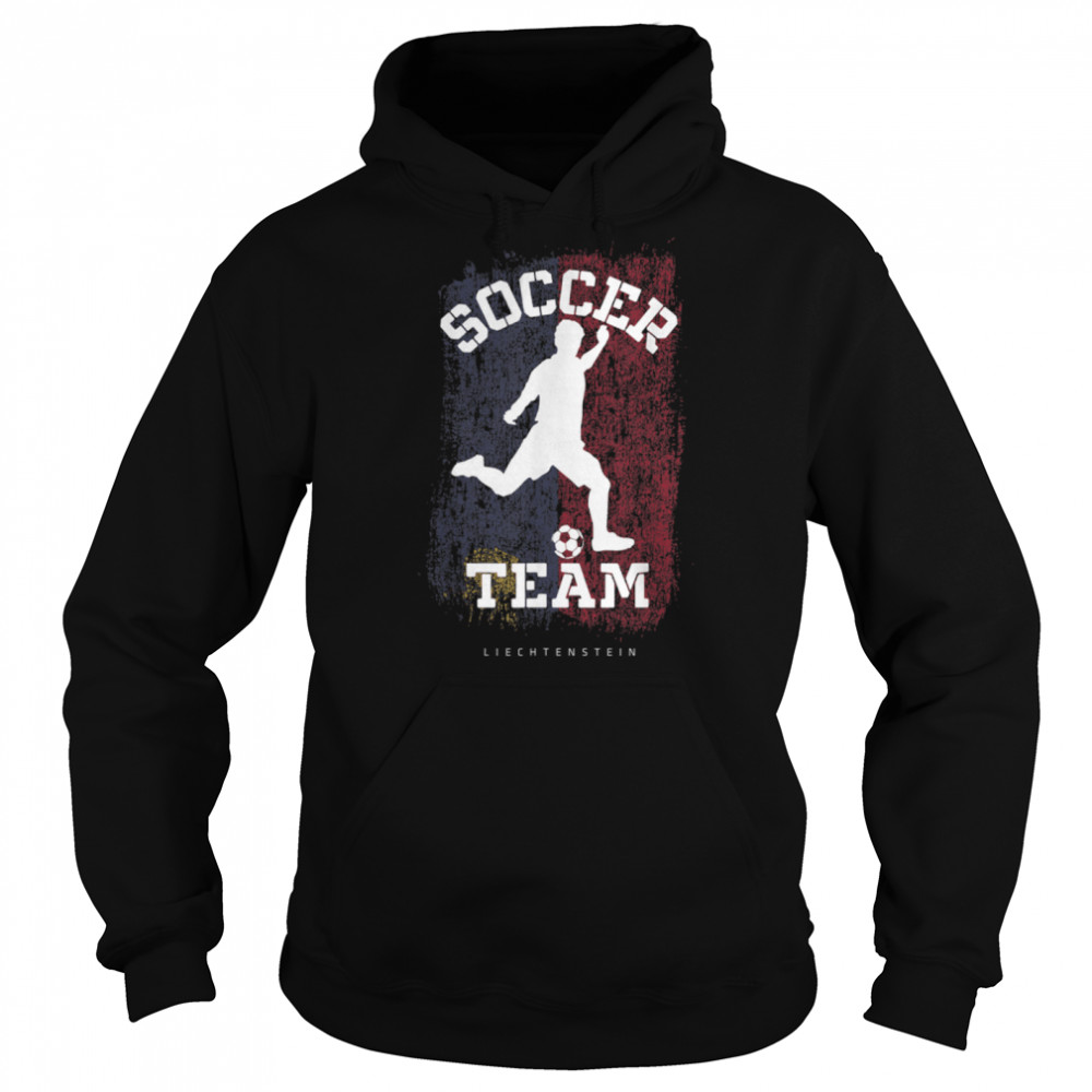 Soccer Liechtenstein Flag Football Team Soccer Player T- B09JPC8JHL Unisex Hoodie