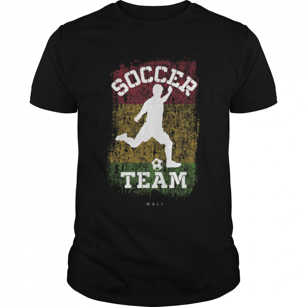 Soccer Mali Flag Football Team Soccer Player T- B09JPCXWN3 Classic Men's T-shirt