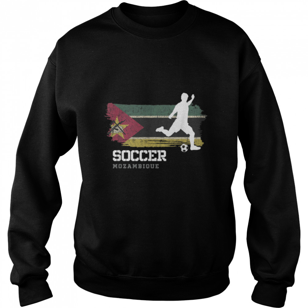 Soccer Mozambique Flag Football Team Soccer Player T- B09JPF7T5Q Unisex Sweatshirt