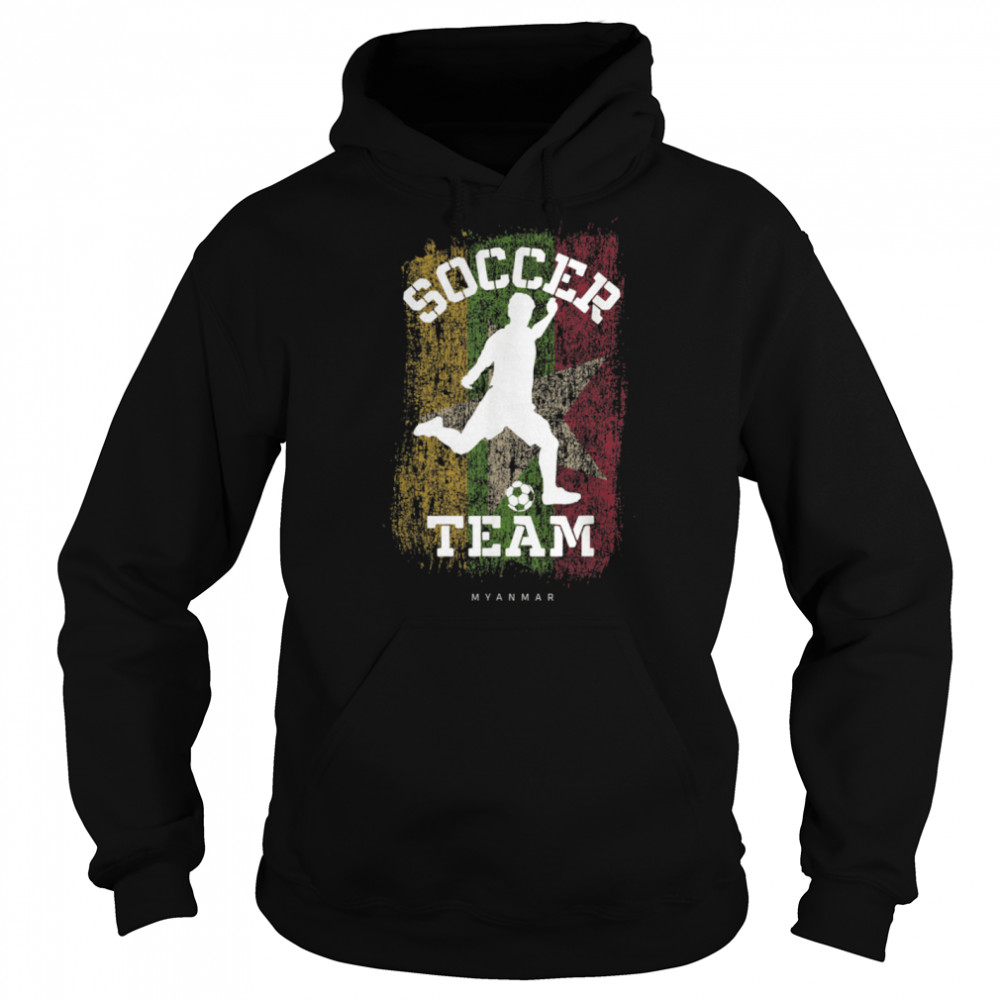 Soccer Myanmar Flag Football Team Soccer Player T- B09JPFFP3Y Unisex Hoodie