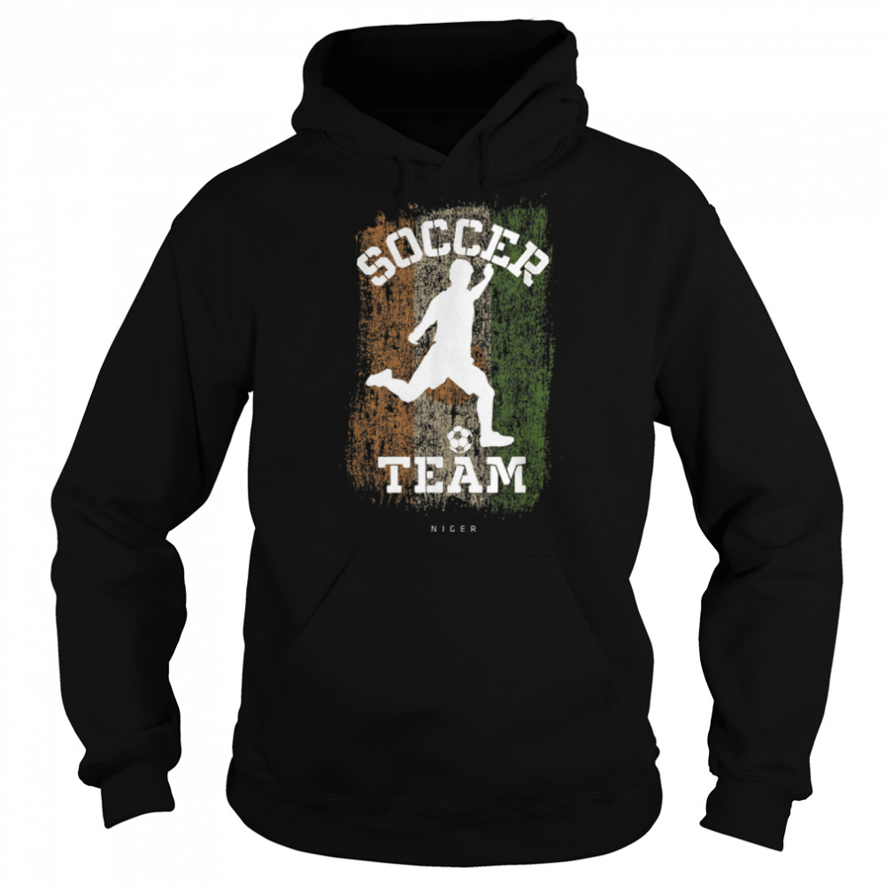 Soccer Niger Flag Football Team Soccer Player T- B09JPFY5VM Unisex Hoodie