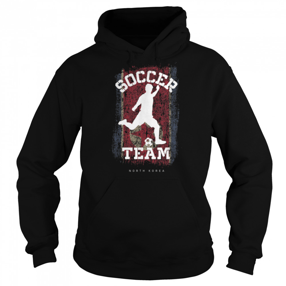 Soccer North Korea Flag Football Team Soccer Player T- B09JPFR3HR Unisex Hoodie