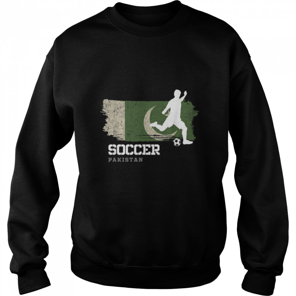 Soccer Pakistan Flag Football Team Soccer Player T- B09JPDSSP2 Unisex Sweatshirt