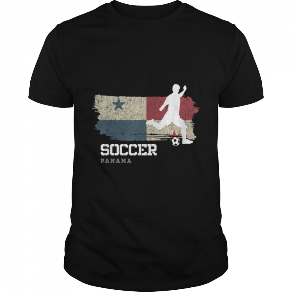 Soccer Panama Flag Football Team Soccer Player T- B09K12GD4M Classic Men's T-shirt