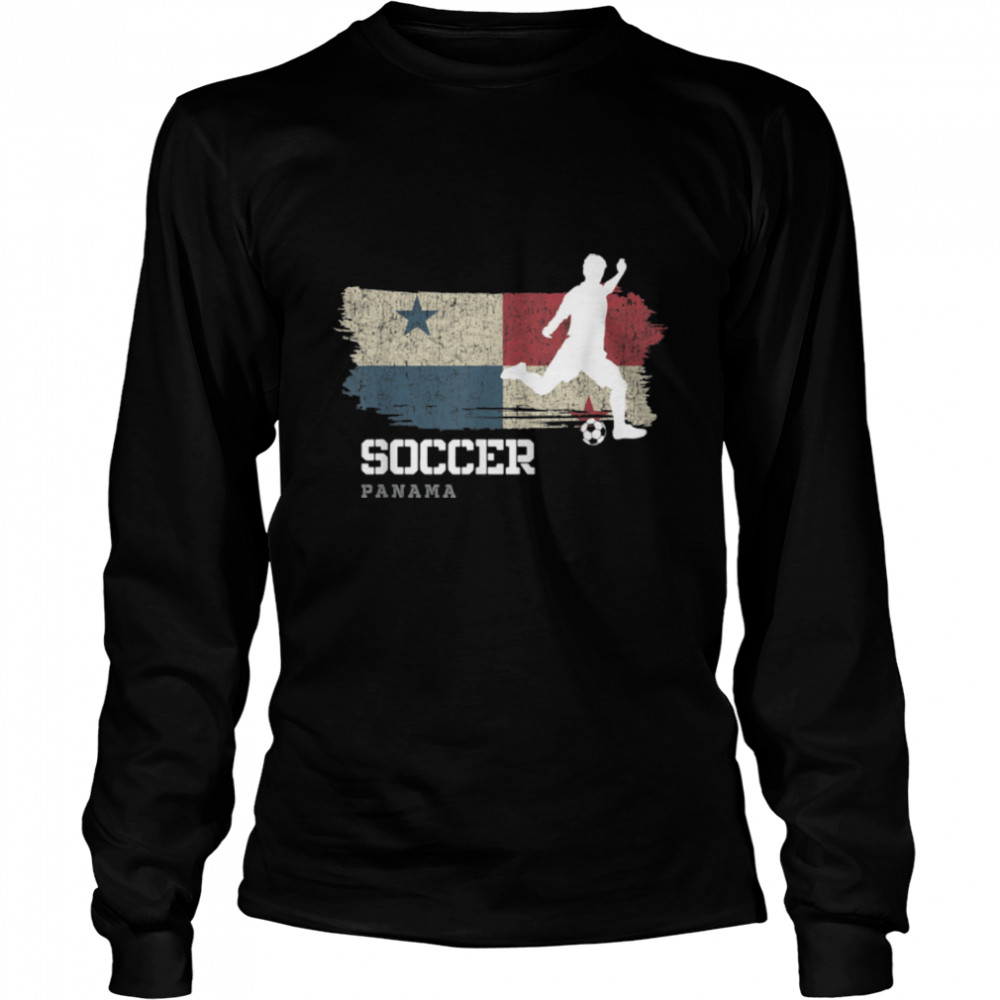 Soccer Panama Flag Football Team Soccer Player T- B09K12GD4M Long Sleeved T-shirt