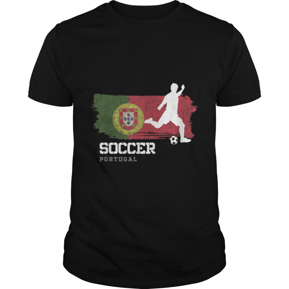 Soccer Portugal Flag Football Team Soccer Player T- B09K1YVLN5 Classic Men's T-shirt