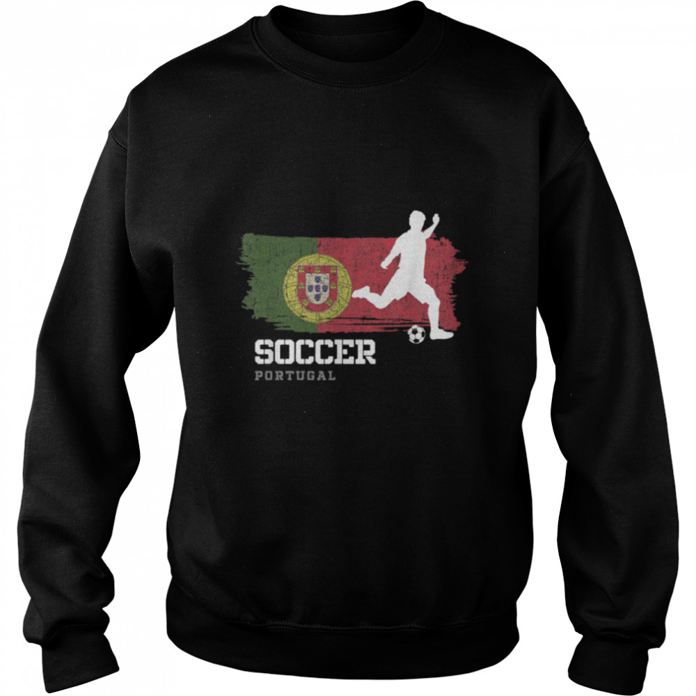 Soccer Portugal Flag Football Team Soccer Player T- B09K1YVLN5 Unisex Sweatshirt