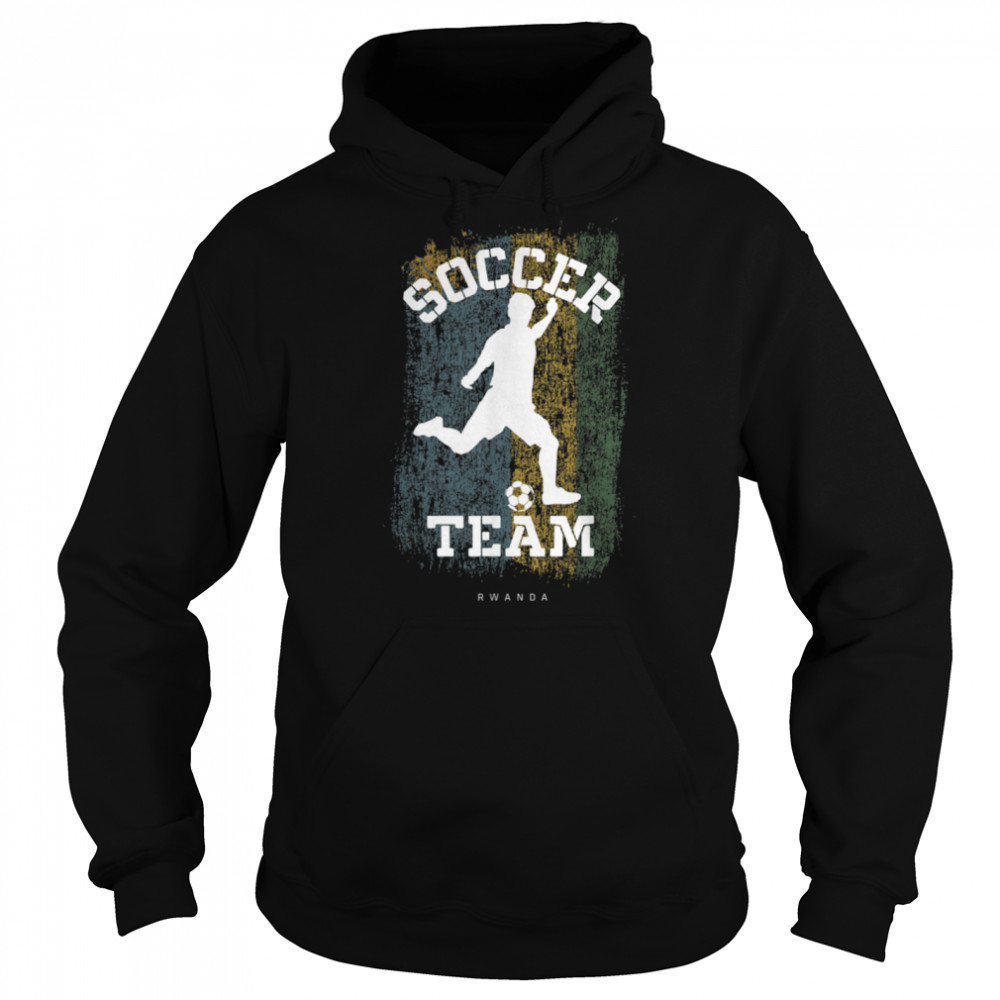 Soccer Rwanda Flag Football Team Soccer Player T- B09JPCZ64V Unisex Hoodie