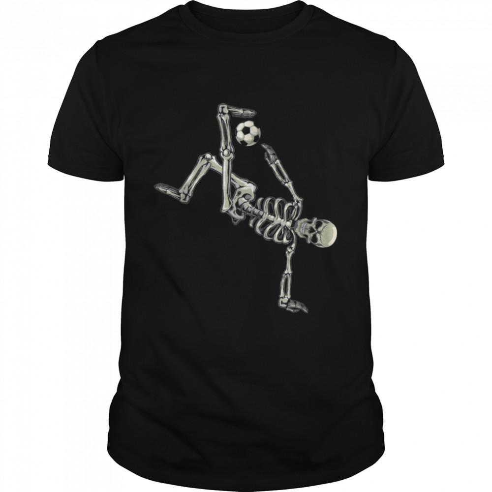 Soccer Skeleton Halloween Men Boys Soccer Player Halloween T- B09JNYSCS8 Classic Men's T-shirt