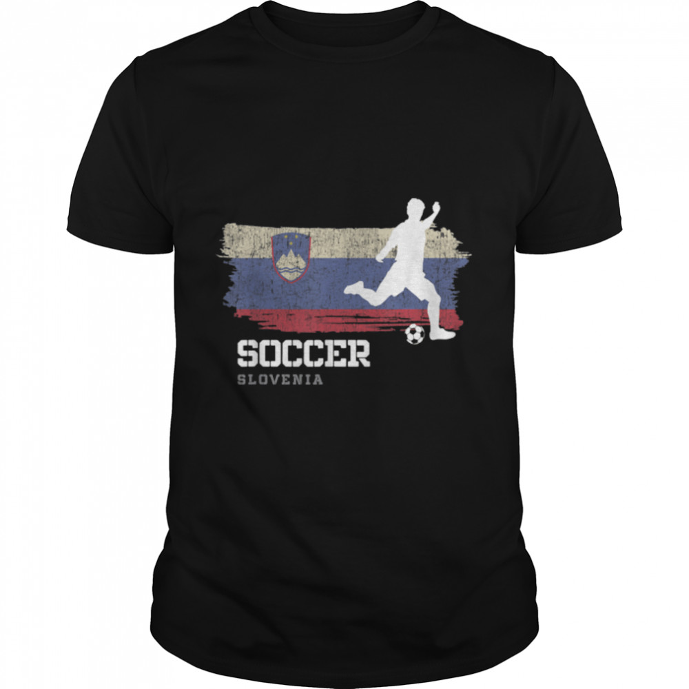 Soccer Slovakia Flag Football Team Soccer Player T- B09K1YFB8C Classic Men's T-shirt