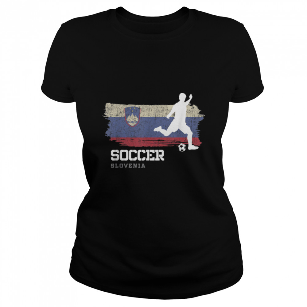 Soccer Slovakia Flag Football Team Soccer Player T- B09K1YFB8C Classic Women's T-shirt