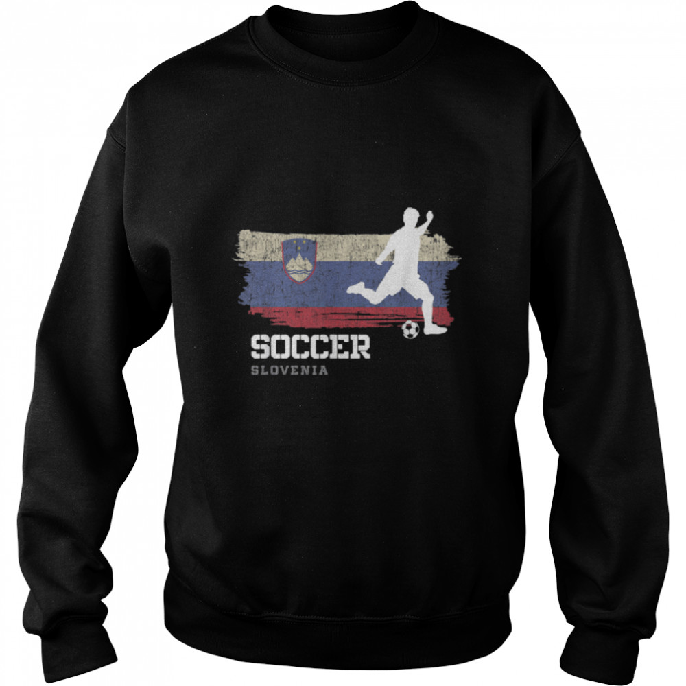 Soccer Slovakia Flag Football Team Soccer Player T- B09K1YFB8C Unisex Sweatshirt