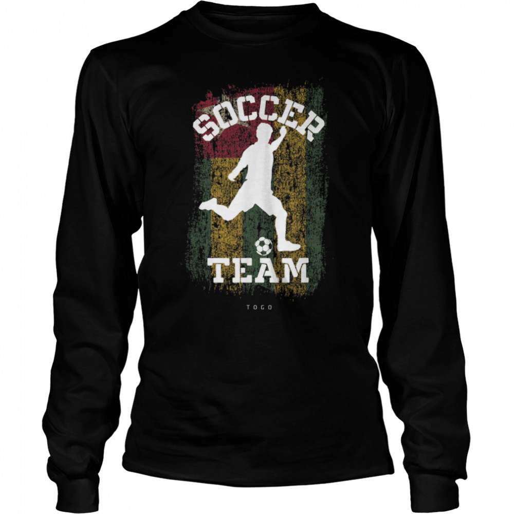 Soccer Togo Flag Football Team Soccer Player T- B09JPGFVKK Long Sleeved T-shirt