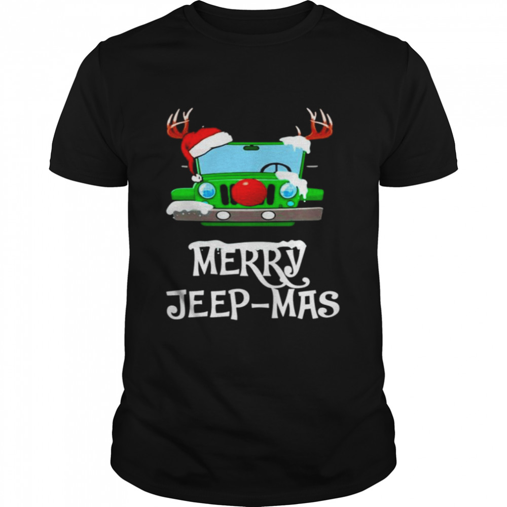 Awesome merry jeep-mas jeep reindeer Christmas shirt Classic Men's T-shirt