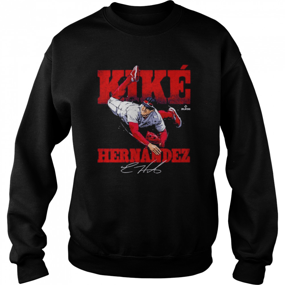 Enrique Hernandez Throw Boston Red Sox Signature Unisex Sweatshirt