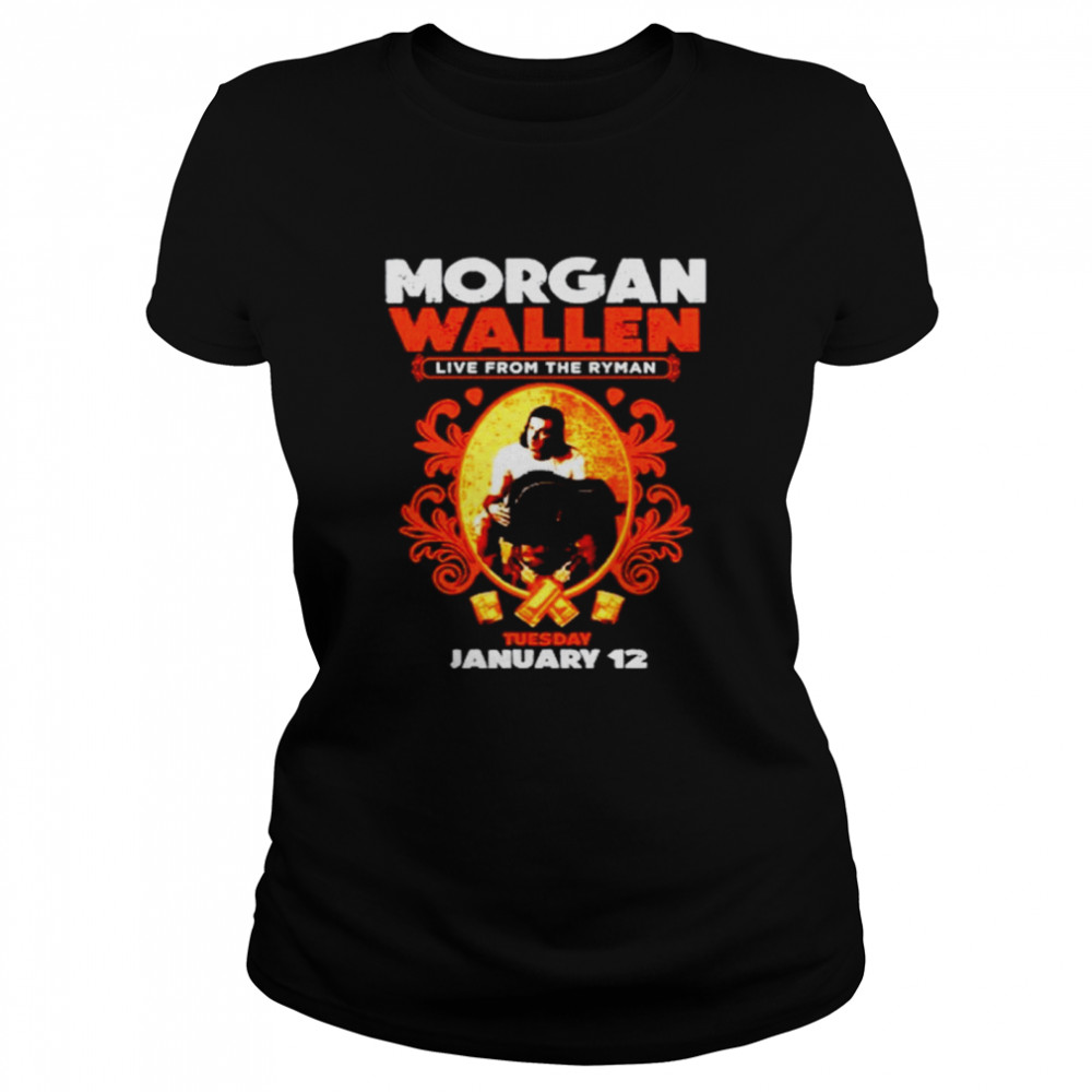 Funny morgan Wallen live from the ryman dark grey ryman event shirt Classic Women's T-shirt