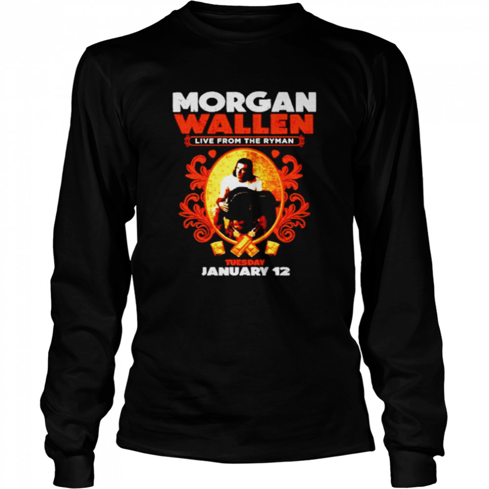 Funny morgan Wallen live from the ryman dark grey ryman event shirt Long Sleeved T-shirt