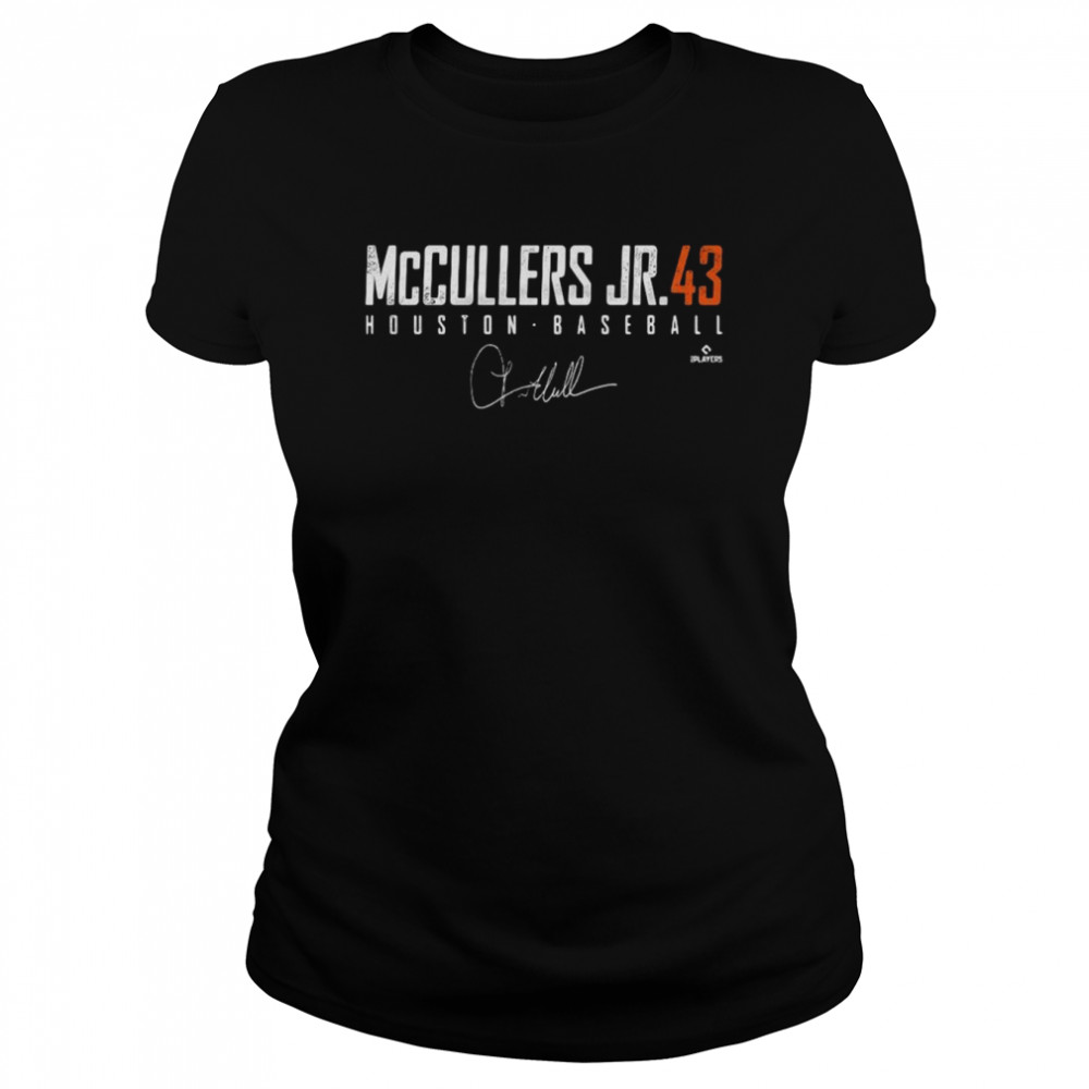 Lance McCullers Jr 43 Houston Astros Baseball Signature Classic Women's T-shirt