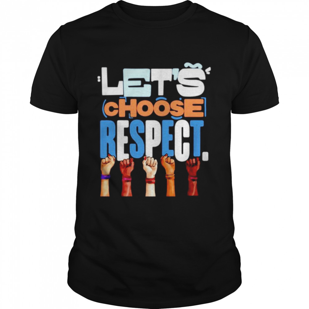 Nice lewis Hamilton’s let’s choose respect T-shirt Classic Men's T-shirt