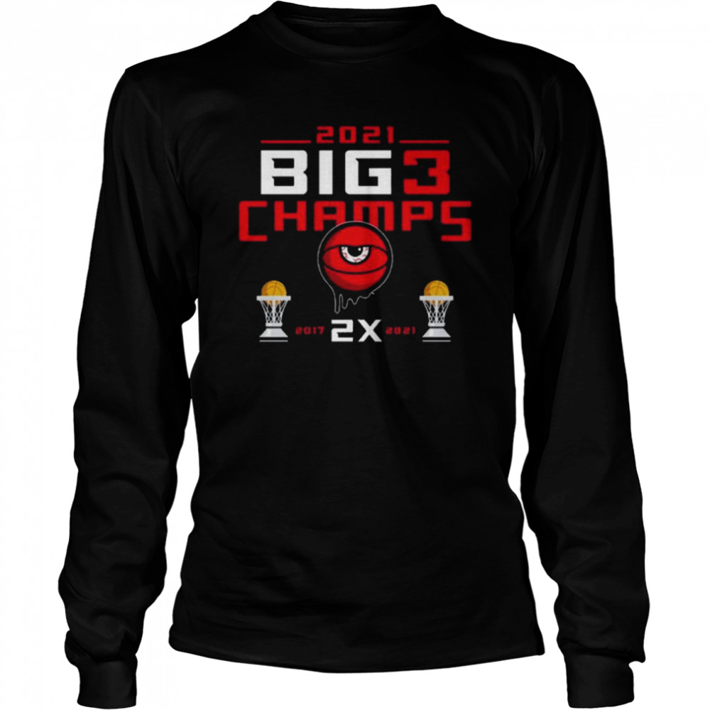 Nice official Trilogy BIG3 Champions 2021 Long Sleeved T-shirt