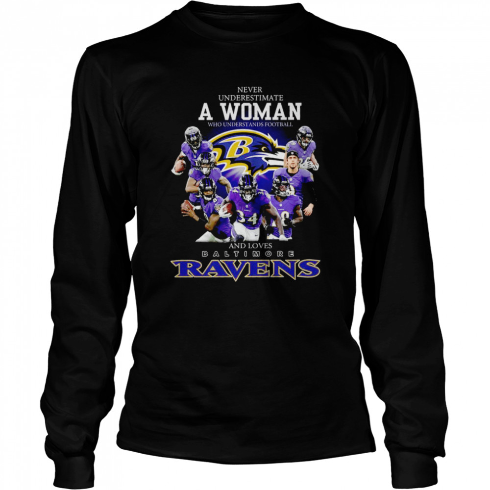 All Women Are Created Equal Ravens Ladies V T-Shirt Purple