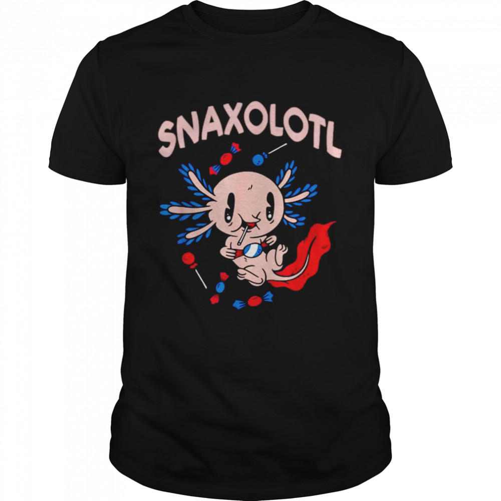 Snaxolotl. Axolotl Kawaii Food Sweets. Cute Axolotl Lizard T  Classic Men's T-shirt