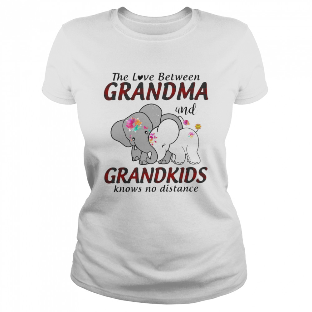 Elephant The Love Between Grandma And Grandkids Knows No Distance T-shirt Classic Women's T-shirt