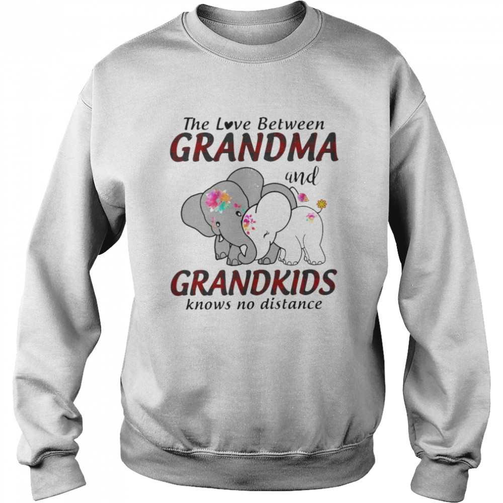 Elephant The Love Between Grandma And Grandkids Knows No Distance T-shirt Unisex Sweatshirt