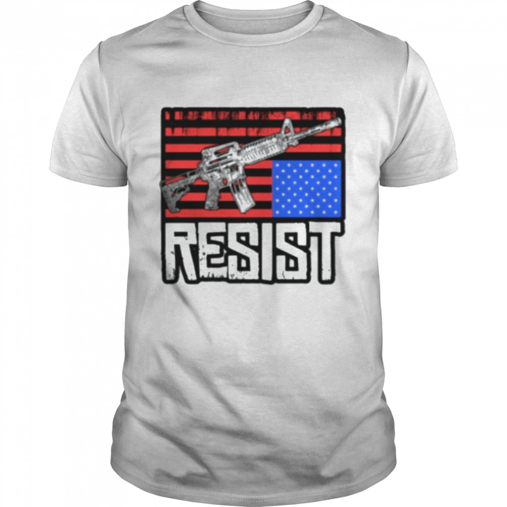 Gun Resist American Flag Classic Men's T-shirt