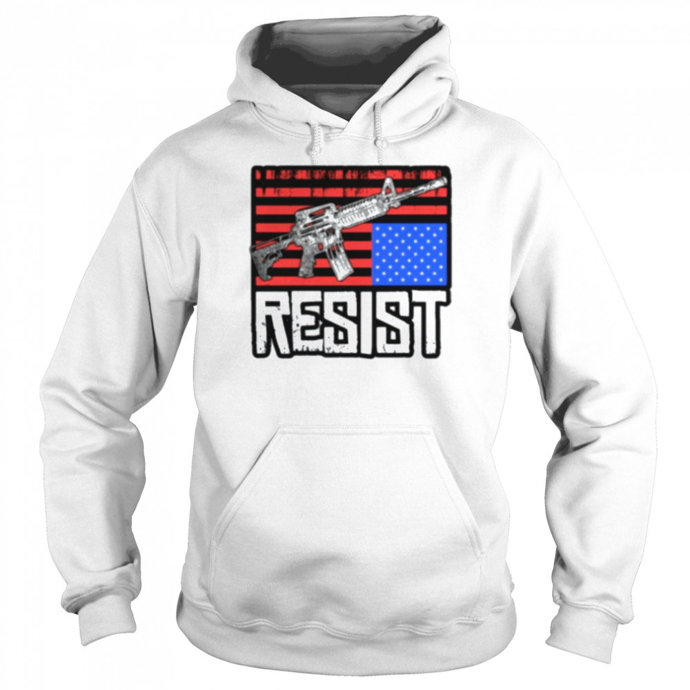 Gun Resist American Flag Unisex Hoodie