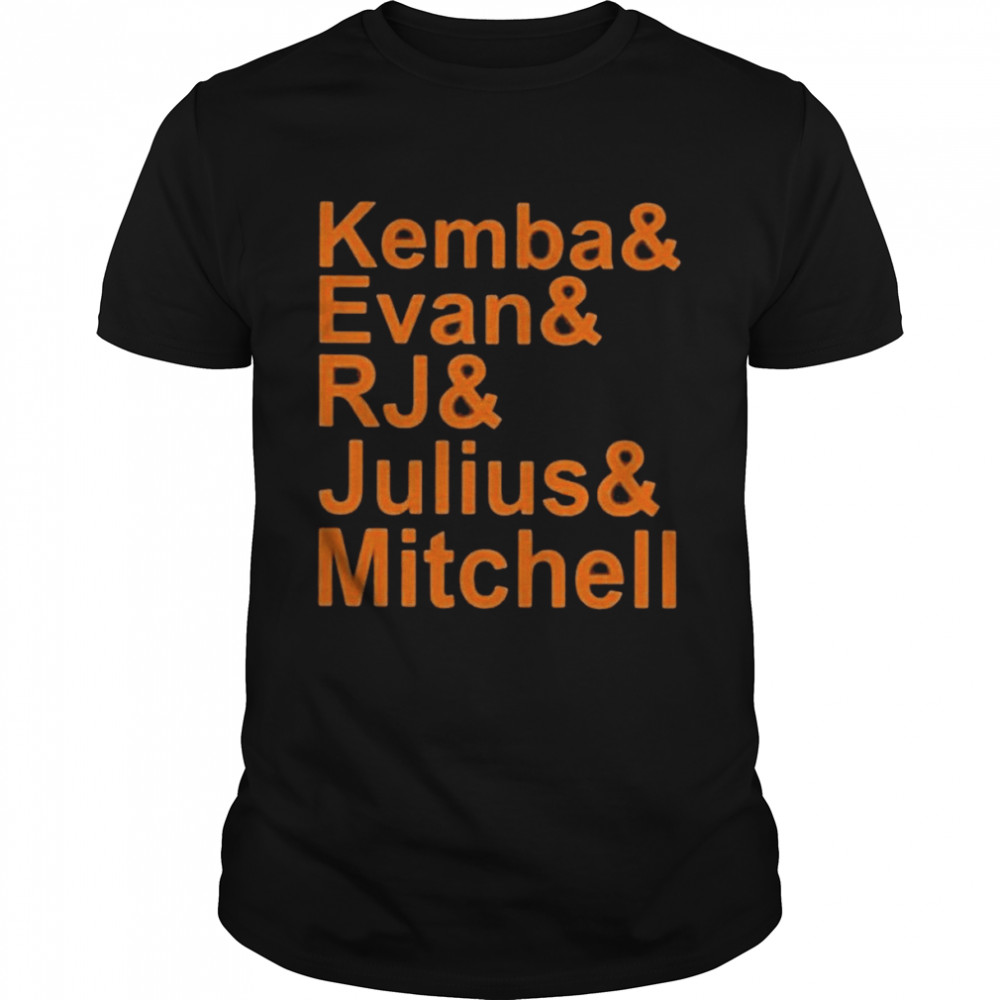 Kemba and evan rj and julius and mitchell shirt