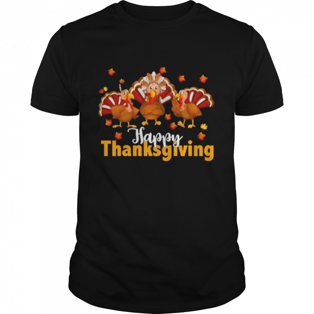 Turkey happy Thanksgiving shirt Classic Men's T-shirt