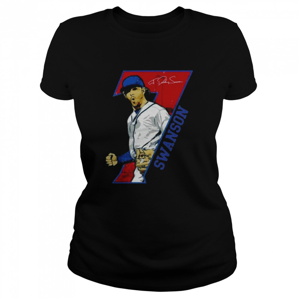 Dansby Swanson 7 signature shirt Classic Women's T-shirt