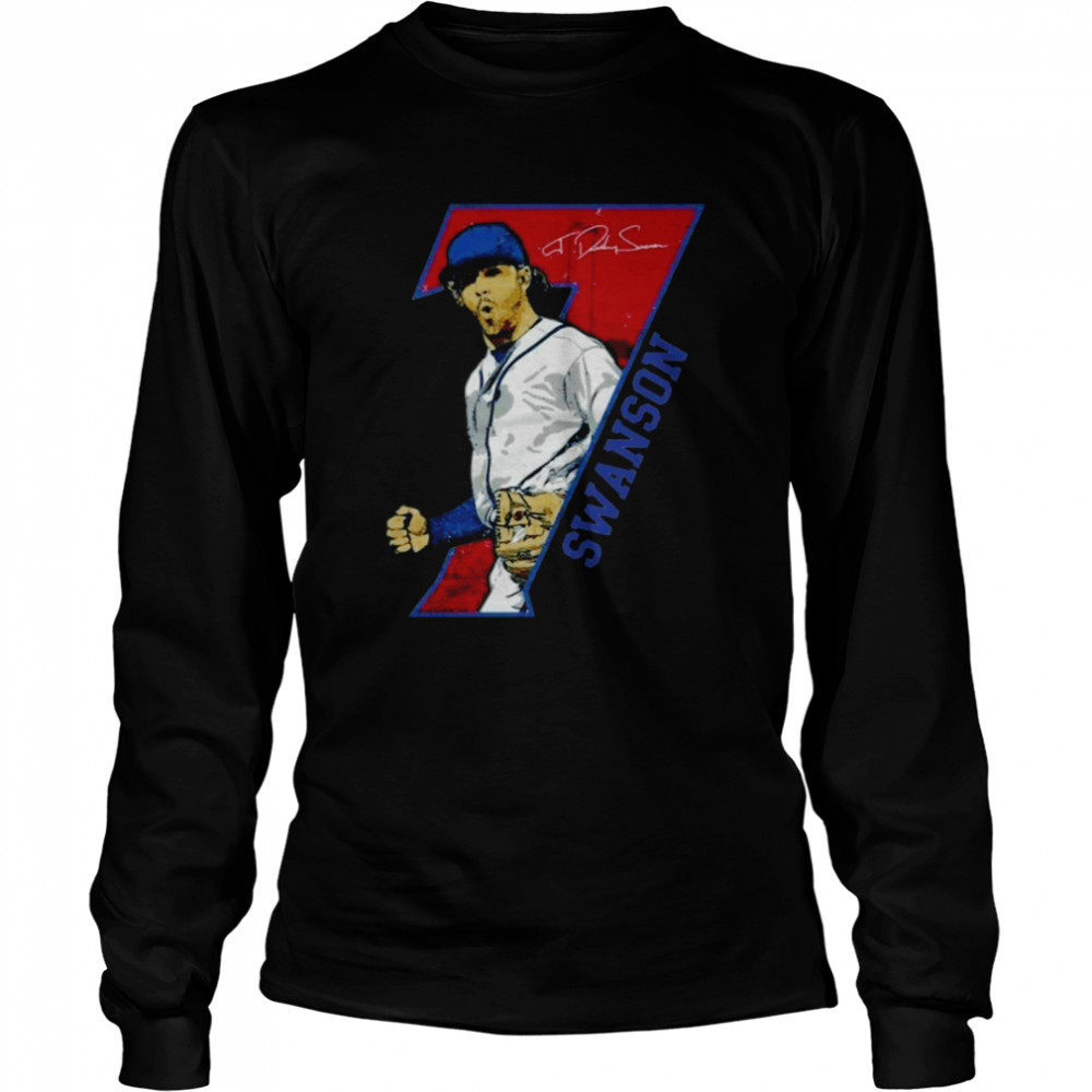 Dansby Swanson 7 signature shirt Long Sleeved T-shirt