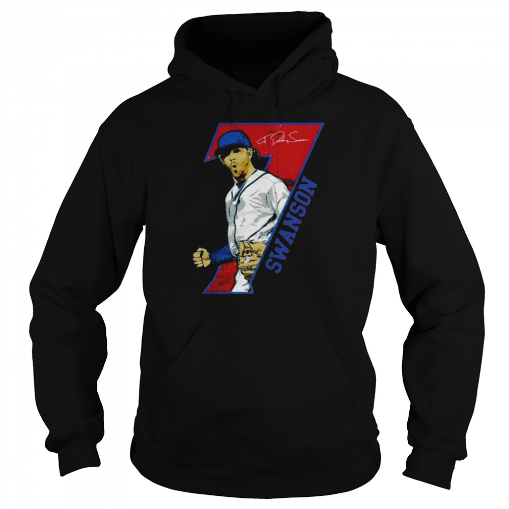 Dansby Swanson 7 signature shirt Unisex Hoodie