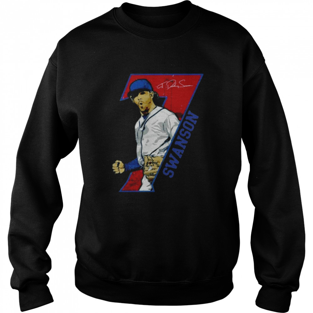 Dansby Swanson 7 signature shirt Unisex Sweatshirt