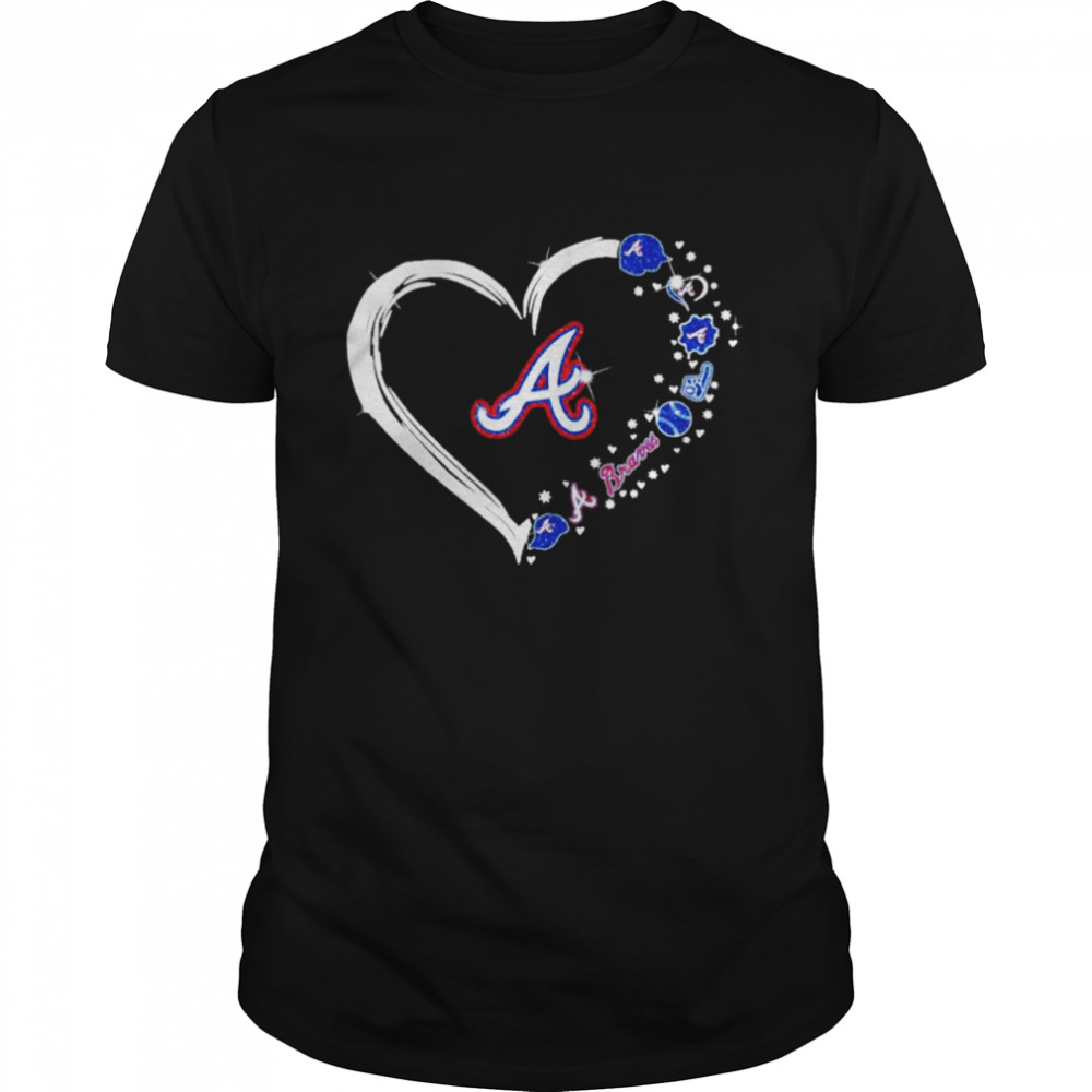 Diamonds Heart Love Atlanta Braves 2021 Classic Men's T-shirt