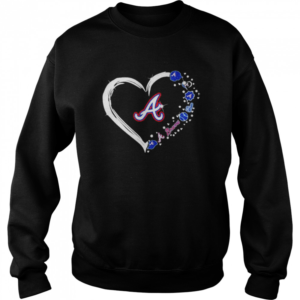 Diamonds Heart Love Atlanta Braves 2021 Unisex Sweatshirt