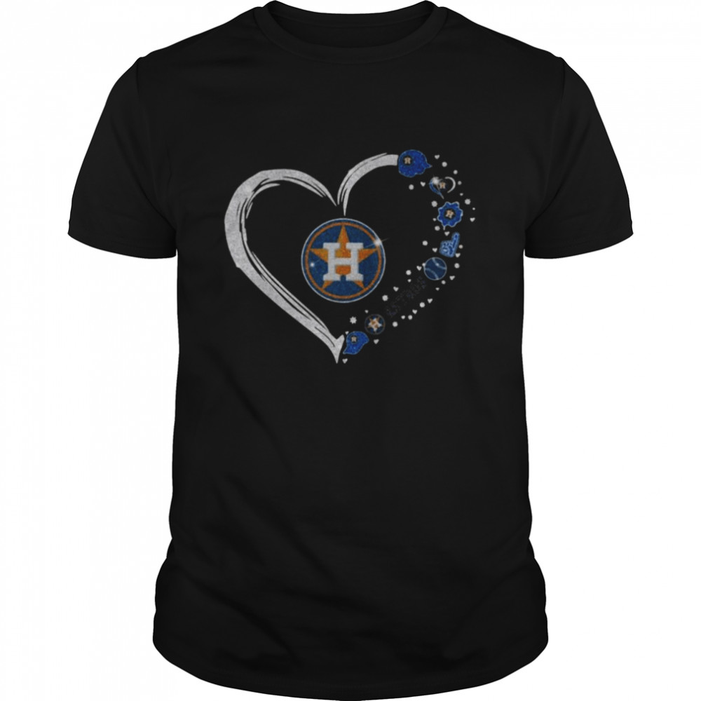 Diamonds Heart Love Houston Astros 2021 Classic Men's T-shirt