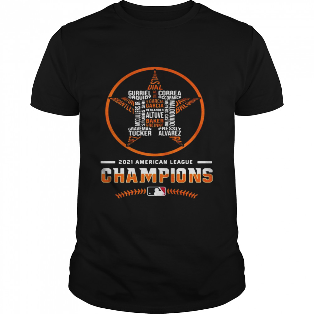 Houston Astros star 2021 American League Champions shirt Classic Men's T-shirt