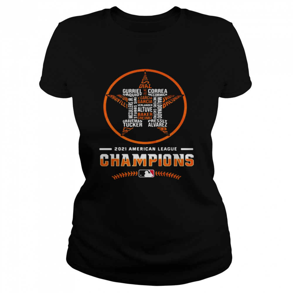 Houston Astros star 2021 American League Champions shirt Classic Women's T-shirt