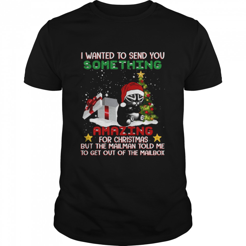 I wanted to send you something amazing for christmas but the mailman told me shirt Classic Men's T-shirt
