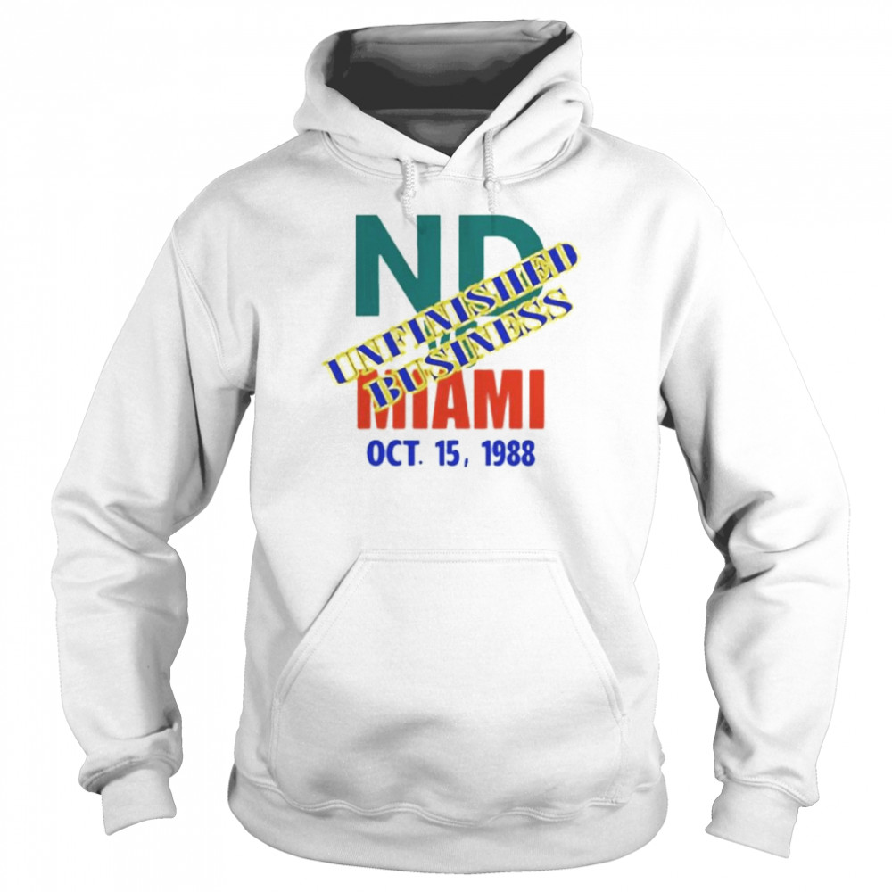 Official catholics vs Convicts ND unfinished business Miami go Irish shirt Unisex Hoodie