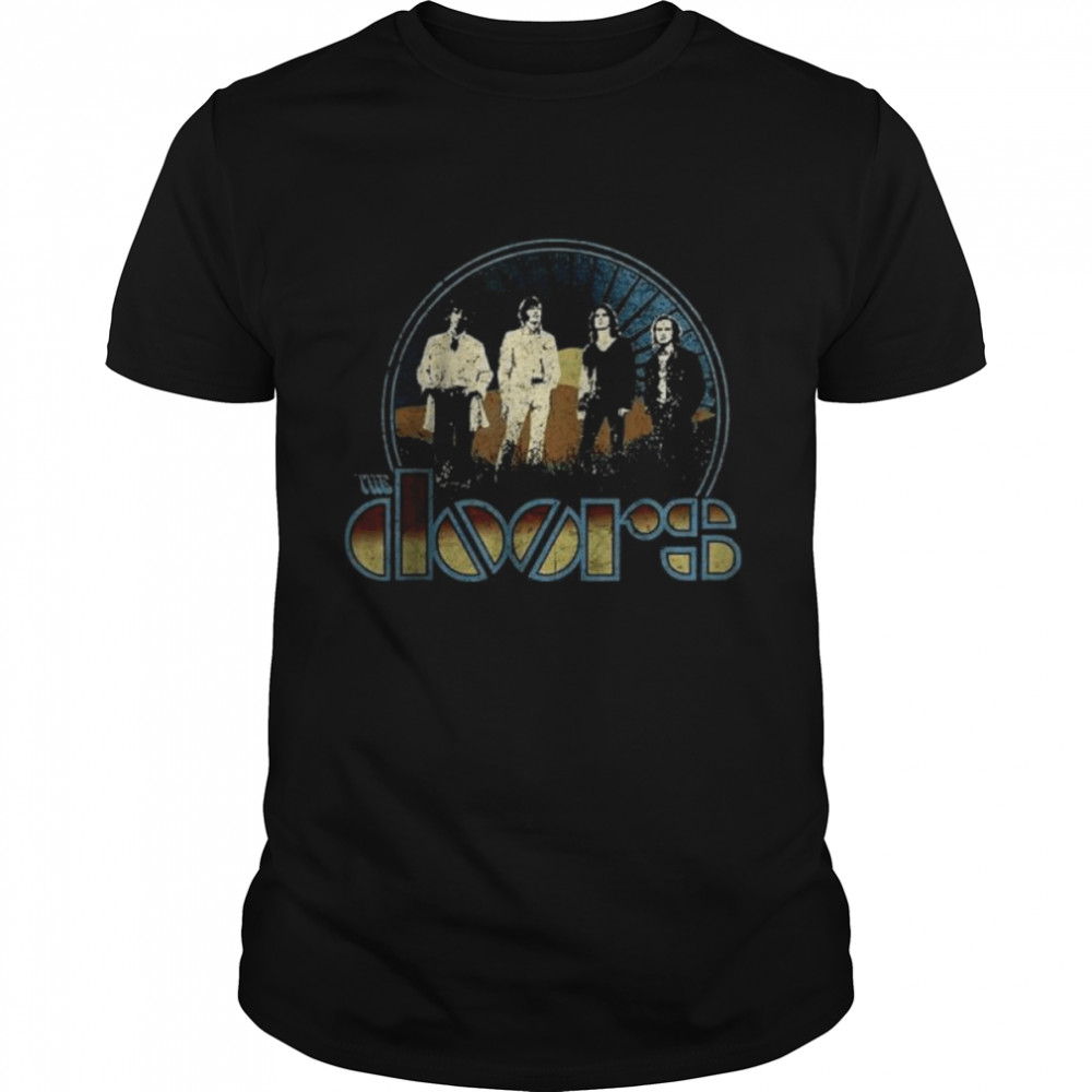 Retro Door Rock Music Vaporware Design Arts T- Classic Men's T-shirt