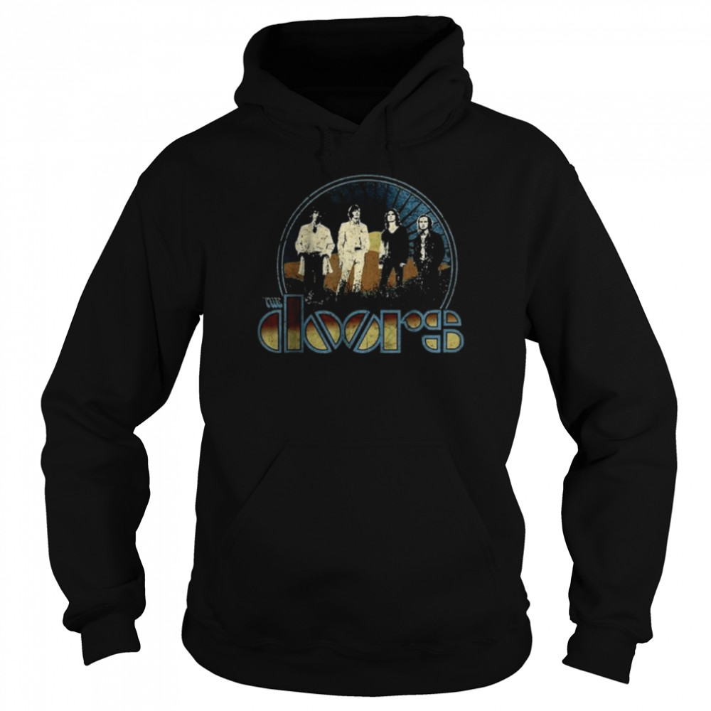 Retro Door Rock Music Vaporware Design Arts T- Unisex Hoodie