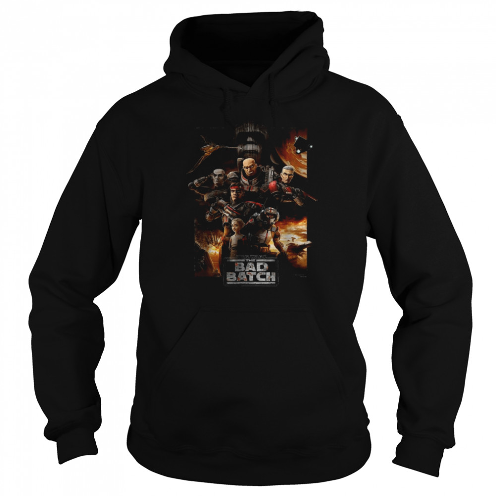 Star Wars The Bad Batch Series Poster T- Unisex Hoodie