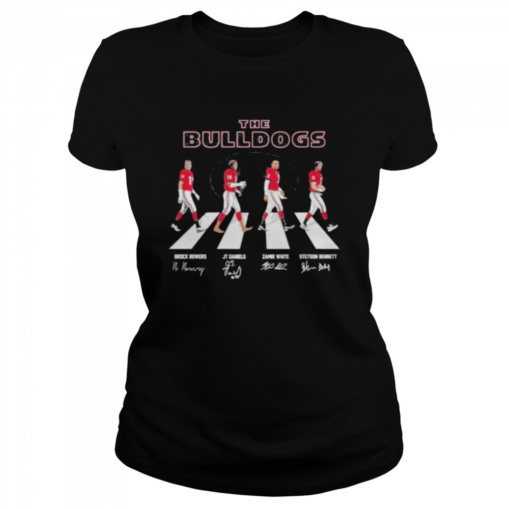 The Bulldogs Abbey Road signatures shirt Classic Women's T-shirt