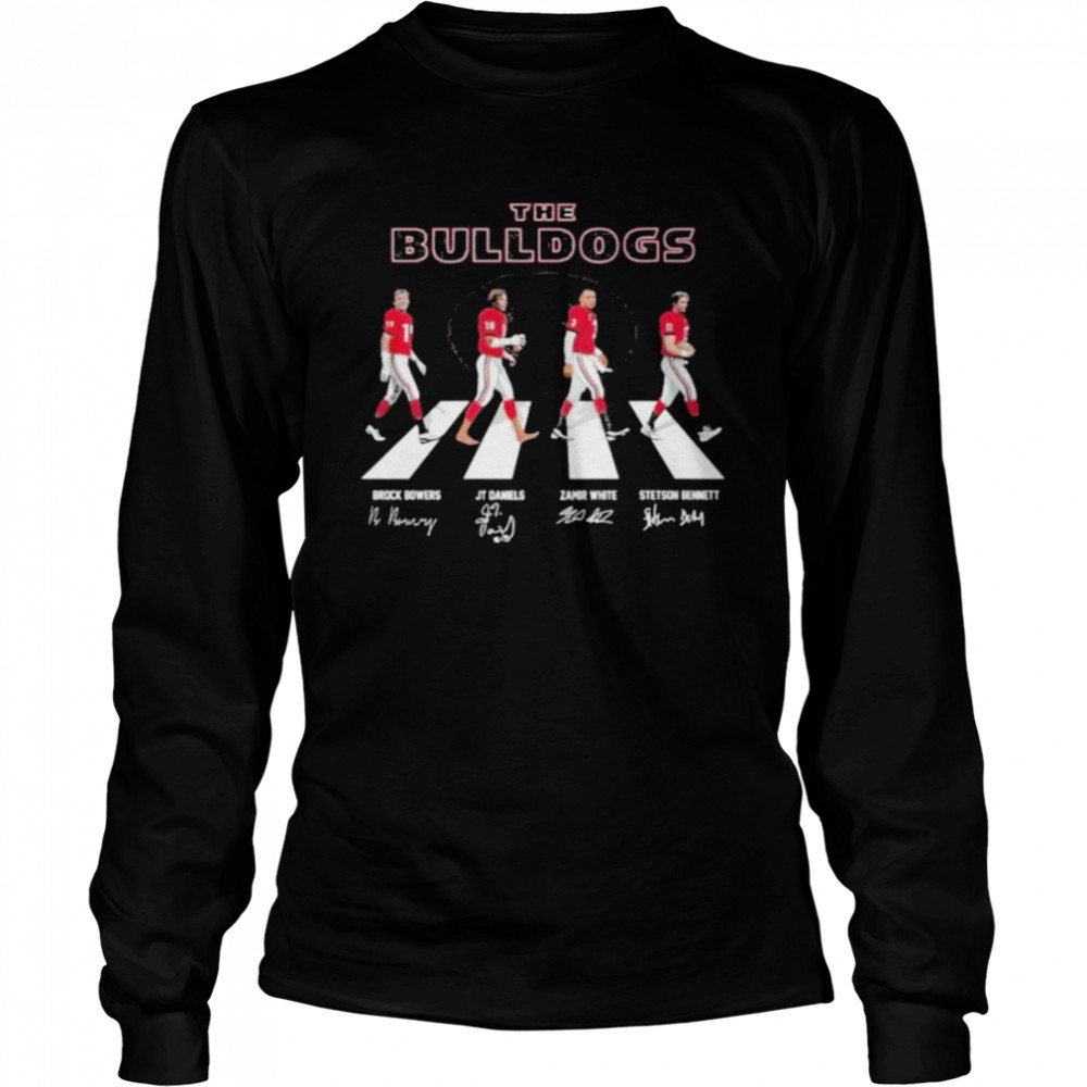 The Bulldogs Abbey Road signatures shirt Long Sleeved T-shirt