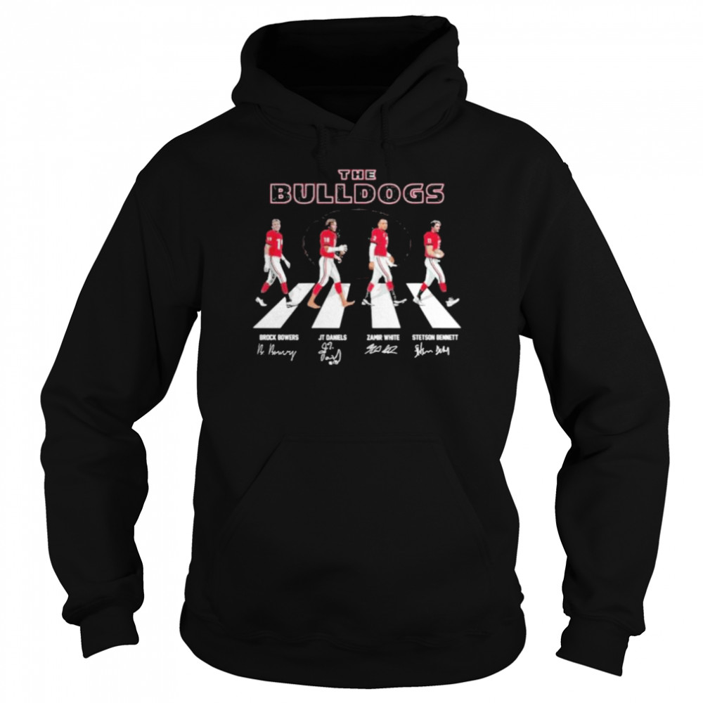 The Bulldogs Abbey Road signatures shirt Unisex Hoodie