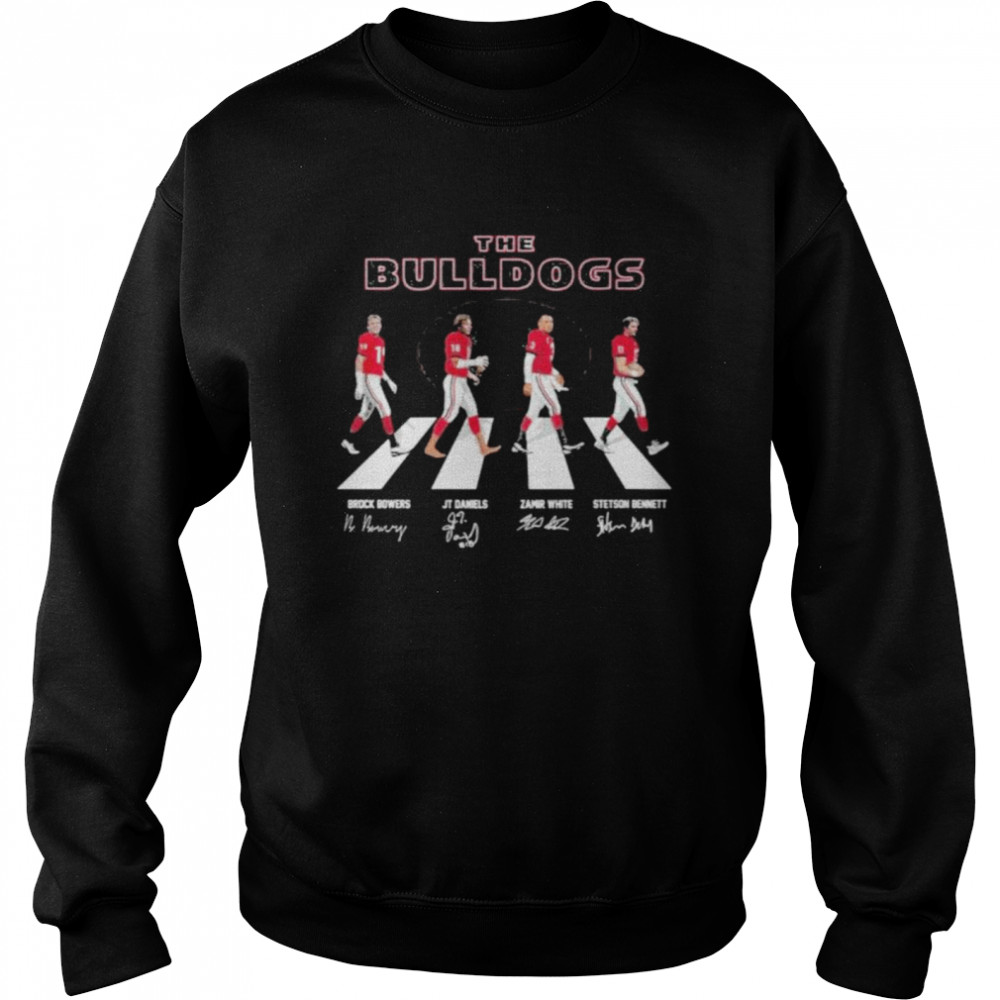 The Bulldogs Abbey Road signatures shirt Unisex Sweatshirt